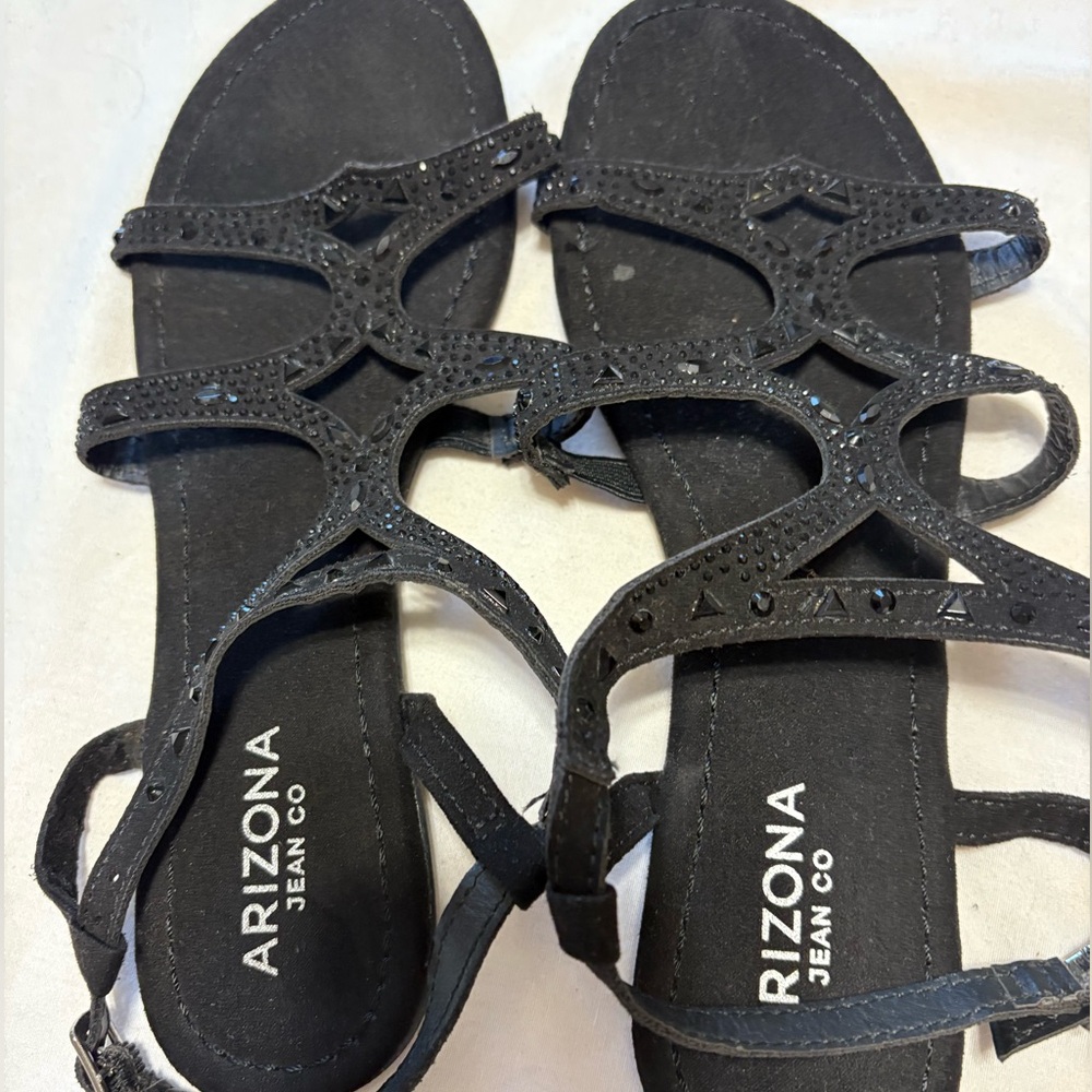 Black Strappy Sandals